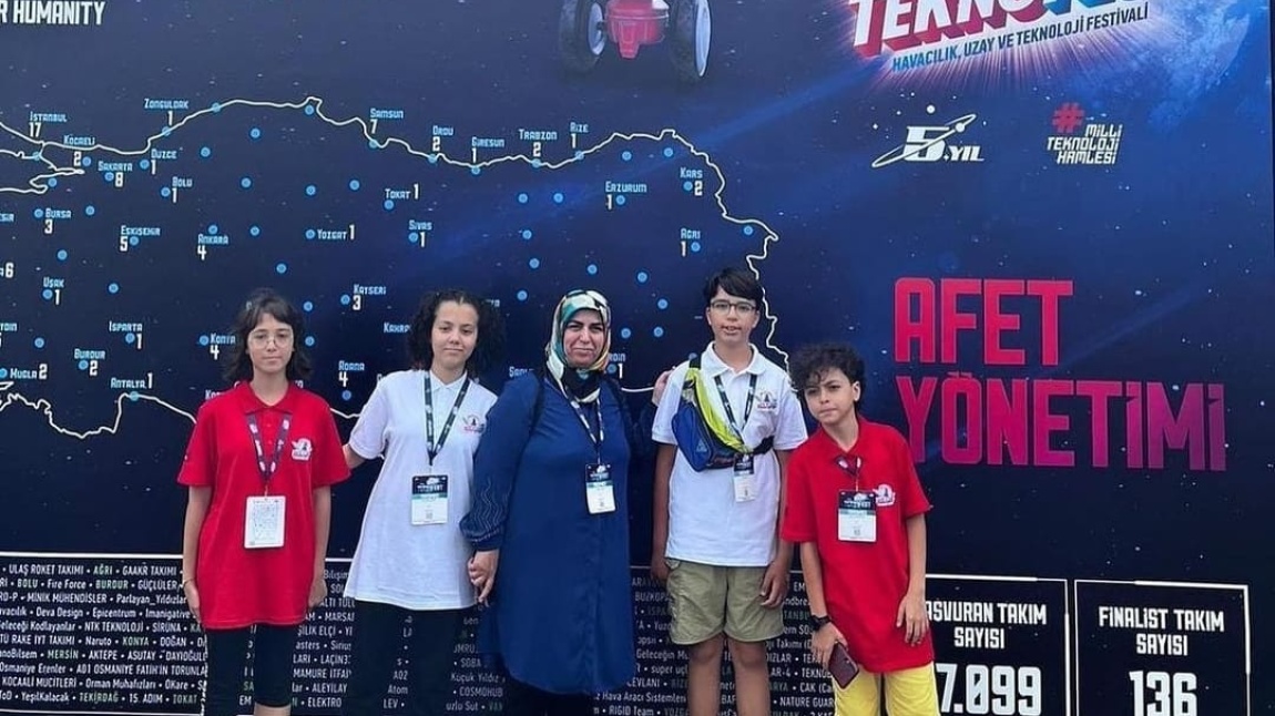 Öğrencilerimiz Teknofest İnsanlık Yararına Afet Kategorisinde Türkiye 11.si Oldular
